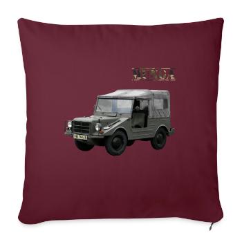 Véhicule hors route Munga Véhicule militaire - Housse de coussin décorative 45 x 45 cm - bordeaux - Devant