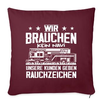 Nous n’avons pas besoin de donner un GPS à nos clients - Housse de coussin décorative 45 x 45 cm - bordeaux - Devant