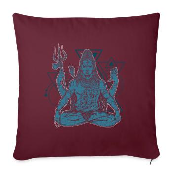 Shiva - Housse de coussin décorative 45 x 45 cm - bordeaux - Devant