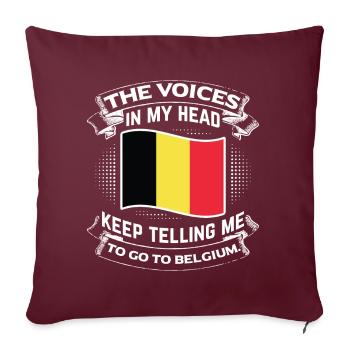 My passion for Belgium! NATO Brussels architecture - Sofakissenbezug 45 x 45 cm - Burgunderrot - Vorne