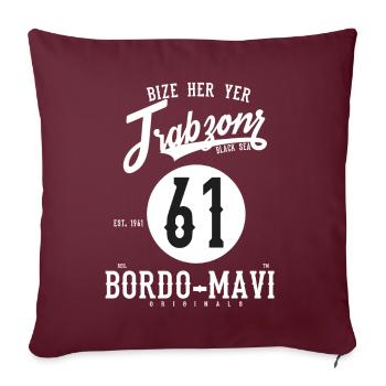 61 TRABZON - Sofakissenbezug 45 x 45 cm - Burgunderrot - Vorne
