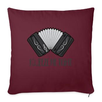 Accordéon accordéoniste cadeau cadeau me presser - Housse de coussin décorative 45 x 45 cm - bordeaux - Devant