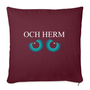 Och Herm Aachen Öche AC Rheinland Öcher Mäddche - Housse de coussin décorative 45 x 45 cm - bordeaux - Devant