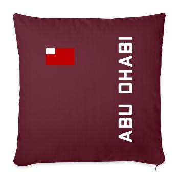 ABU DHABI SHIRT - Sofakissenbezug 45 x 45 cm - Burgunderrot - Vorne