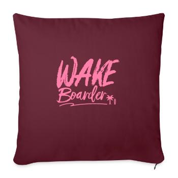 Wakeboard - Sofakissenbezug 45 x 45 cm - Burgunderrot - Vorne
