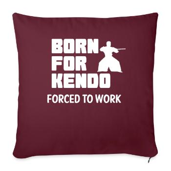 Kendo - Housse de coussin décorative 45 x 45 cm - bordeaux - Devant