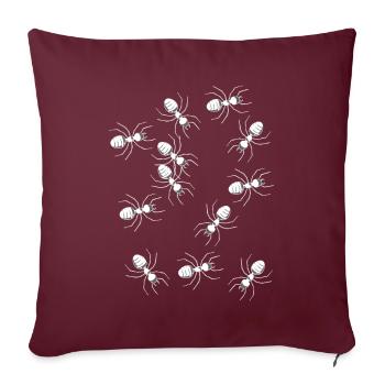 Ameisen Ameise Insekt Insekten Schädlinge Phobie - Sofakissenbezug 45 x 45 cm - Burgunderrot - Vorne
