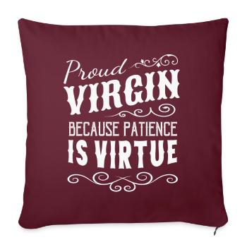 Fier Christ Christin - Housse de coussin décorative 45 x 45 cm - bordeaux - Devant