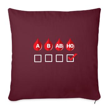 Conception de chemin de fer drôle de modèle ferroviaire - Housse de coussin décorative 45 x 45 cm - bordeaux - Devant
