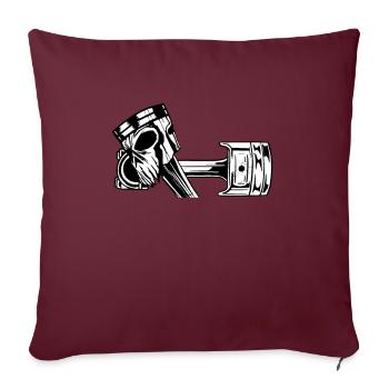 Piston cylindre moteur de voiture - Housse de coussin décorative 45 x 45 cm - bordeaux - Devant