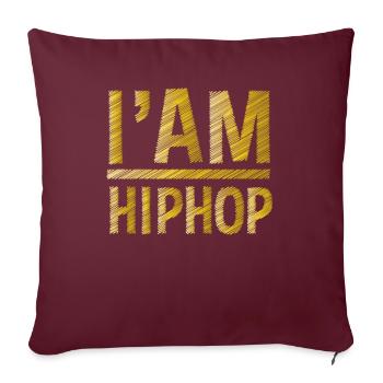 Hip Hop HipHop - Sofakissenbezug 45 x 45 cm - Burgunderrot - Vorne