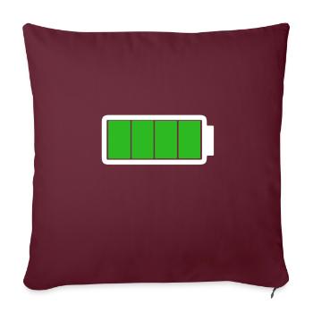 Foll Power | pour messieurs et dames - Housse de coussin décorative 45 x 45 cm - bordeaux - Devant