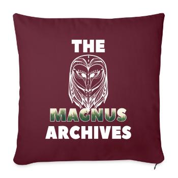 The Magnus Archives - Spooky - Sofakissenbezug 45 x 45 cm - Burgunderrot - Vorne