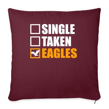 adelaar, eagle, aigle - Housse de coussin décorative 45 x 45 cm - bordeaux - Devant