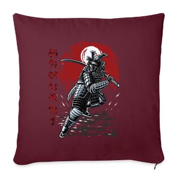 SAMURAI VINTAGE - Sofakissenbezug 45 x 45 cm - Burgunderrot - Vorne