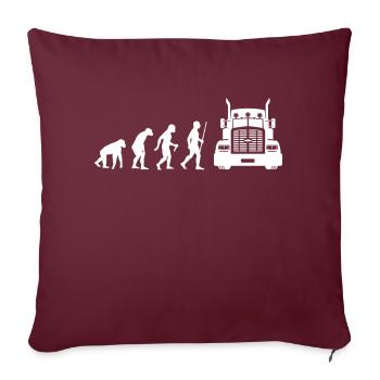 Evolution Truck Driver - Sofa pillowcase 17,3'' x 17,3'' (45 x 45 cm) - burgundy - Front