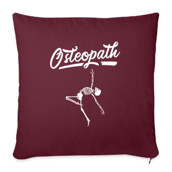 Osteopath Chiropraktiker Osteopathie Osteopathin - Sofakissenbezug 45 x 45 cm - Burgunderrot - Vorne