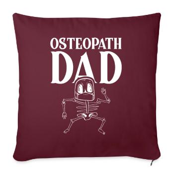 Osteopath Papa Osteopathin Osteopathie Beruf - Sofakissenbezug 45 x 45 cm - Burgunderrot - Vorne