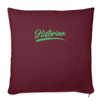 Historien Job Historique Histoire Histoire - Housse de coussin décorative 45 x 45 cm - bordeaux - Devant