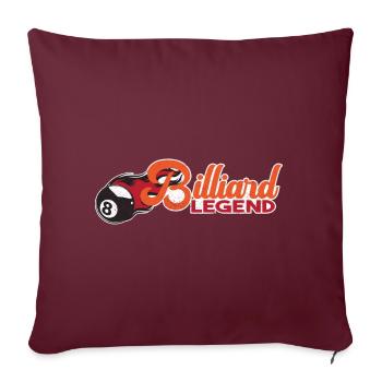 Billard Piscine Billard Billard Boule Billard Billard Cuisine 8Ball - Housse de coussin décorative 45 x 45 cm - bordeaux - Devant