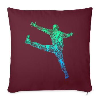 Handball Gardien de but Handball Enfants Garçons - Housse de coussin décorative 45 x 45 cm - bordeaux - Devant