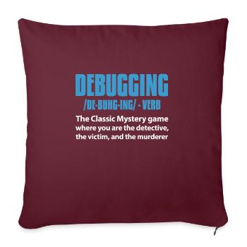 Développeur de logiciels Programmeur Logiciel - Housse de coussin décorative 45 x 45 cm - bordeaux - Devant