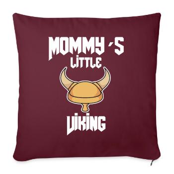 Wikinger Kind Baby - Sofakissenbezug 45 x 45 cm - Burgunderrot - Vorne