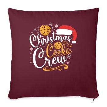 Bake Baking Christmas Cookie Crew - Sofakissenbezug 45 x 45 cm - Burgunderrot - Vorne