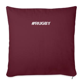 Rugby - #Rugby - Sofakissenbezug 45 x 45 cm - Burgunderrot - Vorne