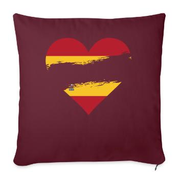 ESPAGNE COEUR ESPAGNE coeur - Housse de coussin décorative 45 x 45 cm - bordeaux - Devant