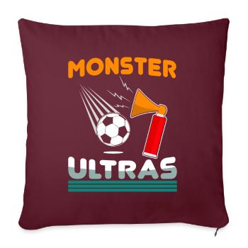 Football Enfants - Housse de coussin décorative 45 x 45 cm - bordeaux - Devant