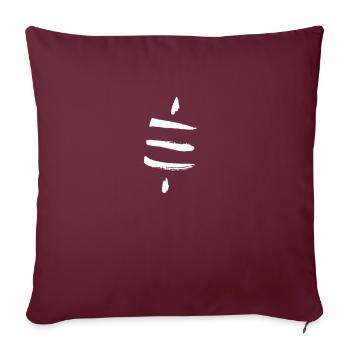 Bitcoin Satsymbol Satoshi Nakamoto Crypto - Housse de coussin décorative 45 x 45 cm - bordeaux - Devant