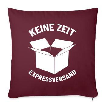 KEINE ZEIT EXPRESSVERSAND PAKET LIEFERUNG - Sofakissenbezug 45 x 45 cm - Burgunderrot - Vorne