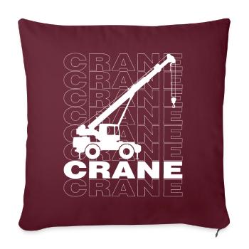 Bonne grue Urban Design Streetwear - Housse de coussin décorative 45 x 45 cm - bordeaux - Devant