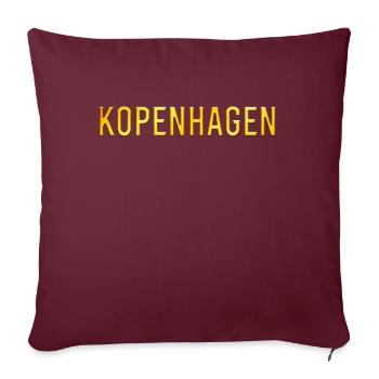 Copenhague - Housse de coussin décorative 45 x 45 cm - bordeaux - Devant