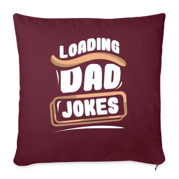 Papa Blague Papa Blague Père Blagues - Housse de coussin décorative 45 x 45 cm - bordeaux - Devant