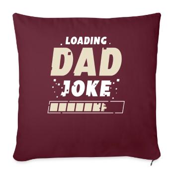 Papa Blague Papa Blague Blague Père - Housse de coussin décorative 45 x 45 cm - bordeaux - Devant