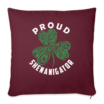 Fier Shenanigator Irlande Gaélique Irlandais Irlandais - Housse de coussin décorative 45 x 45 cm - bordeaux - Devant