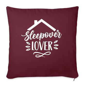 Amoureux de la nuit Nuitée - Housse de coussin décorative 45 x 45 cm - bordeaux - Devant