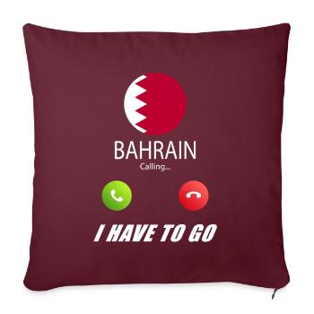 Bahreïn appelle les drapeaux lusiger - Housse de coussin décorative 45 x 45 cm - bordeaux - Devant