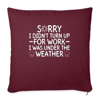 Météorologue Météo Climat Prévisions Météo - Housse de coussin décorative 45 x 45 cm - bordeaux - Devant