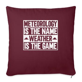 Météorologue Météo Climat Prévisions Météo - Housse de coussin décorative 45 x 45 cm - bordeaux - Devant