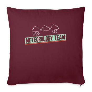 Météorologue Météo Climat Prévisions Météo - Housse de coussin décorative 45 x 45 cm - bordeaux - Devant