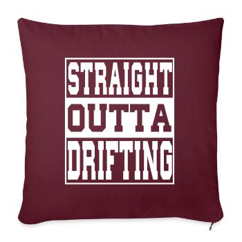 Dérive en disant drôle - Housse de coussin décorative 45 x 45 cm - bordeaux - Devant