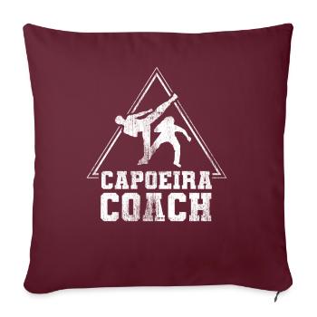 Entraîneur de Capoeira Arts Martiaux Brésiliens Hobby - Housse de coussin décorative 45 x 45 cm - bordeaux - Devant