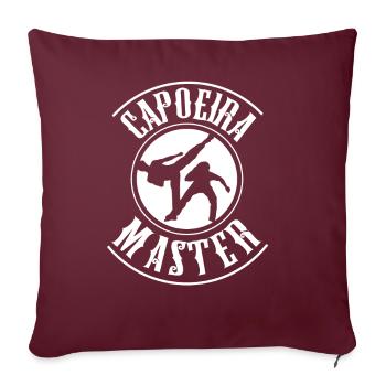 Capoeira Master Hobby Arts Martiaux Brésiliens - Housse de coussin décorative 45 x 45 cm - bordeaux - Devant