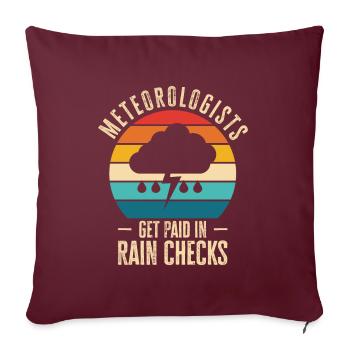 Storm Hunter Tornados Storm Chaser Cadeau - Housse de coussin décorative 45 x 45 cm - bordeaux - Devant