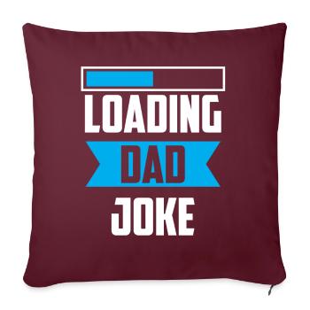Papa Blague Papa Blagues Père - Housse de coussin décorative 45 x 45 cm - bordeaux - Devant