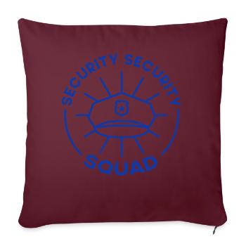 Commande de sécurité Bouncer Sécurité sécurité - Housse de coussin décorative 45 x 45 cm - bordeaux - Devant