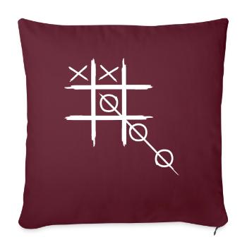 Jeu en dehors de la boîte Joueur Gamer Jeu vidéo - Housse de coussin décorative 45 x 45 cm - bordeaux - Devant